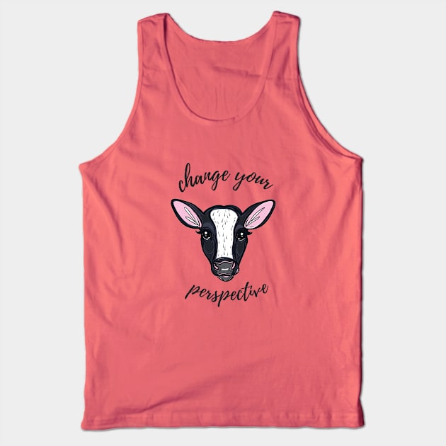 Change Your Perspective White Blaze Tank Top by IllustratedActivist